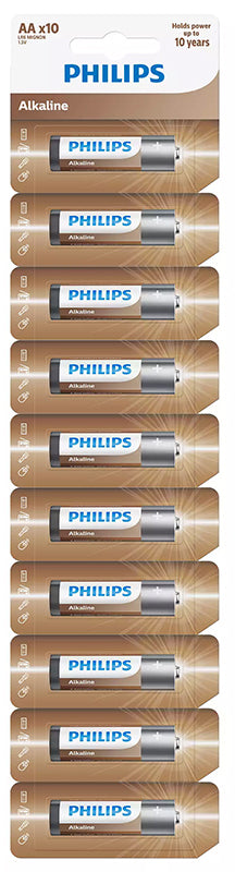 Bateria Philips, AA / LR6, Zestaw 10 sztuk