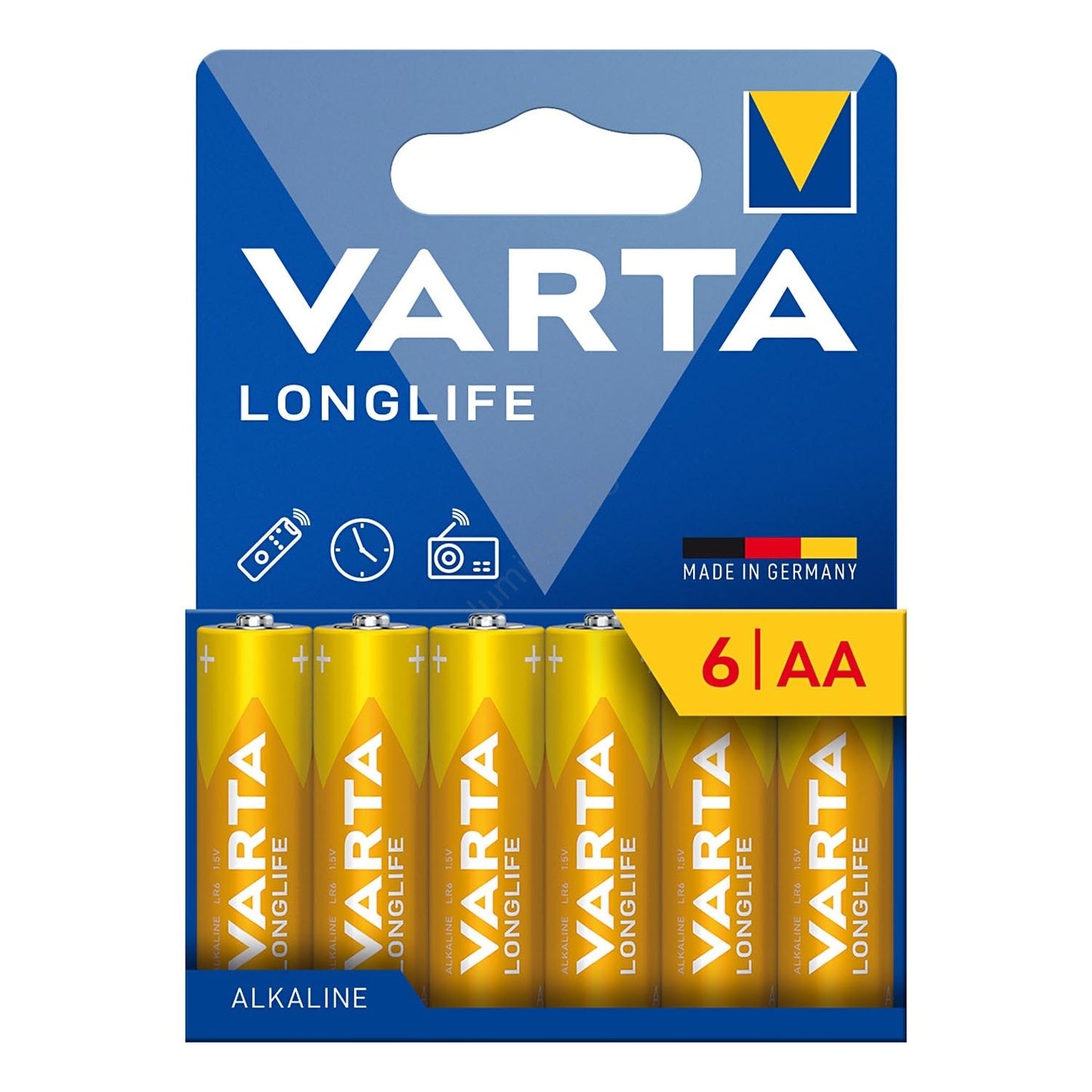 Bateria Varta Longlife 13298, AA / LR6, Zestaw 6 sztuk