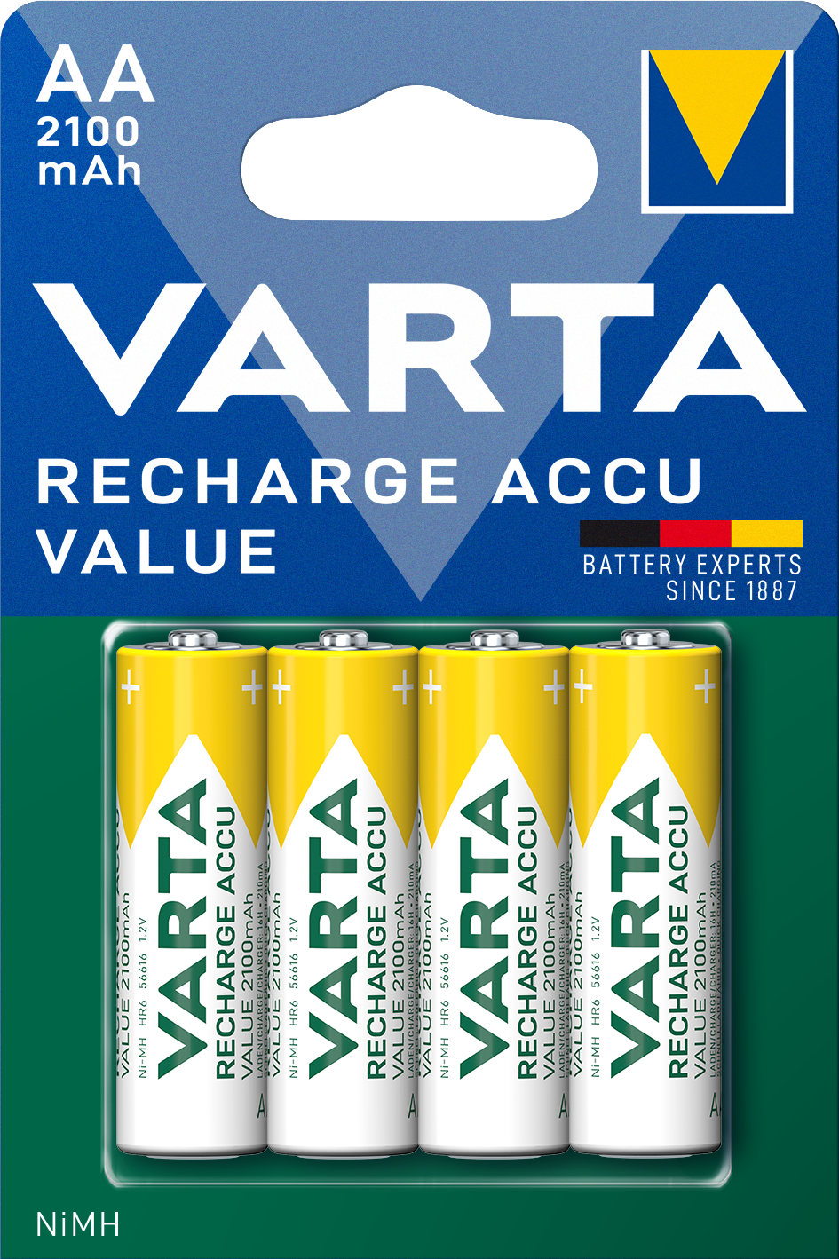 Akumulator Varta Professional, AA / HR6, 2100 mAh, zestaw 4 sztuk