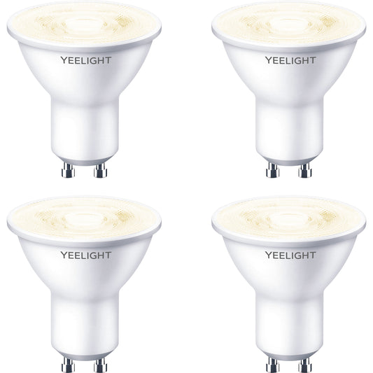 Żarówka LED Yeelight W1, Wi-Fi, GU10, 4,8W, 2700K, 350lm, zestaw 4 sztuk, biała YLDP004