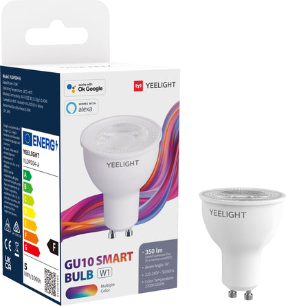 Żarówka LED Yeelight W1, Wi-Fi, GU10, 4.5W, 2700K - 6500K, 350lm, Wielokolorowa YLDP004-A
