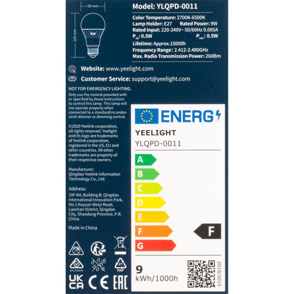 Lampa LED Yeelight W4 Lite, Wi-Fi, E27, 9W, 2700K - 6500K, 806lm, wielokolorowa YLQDP-0011 YLQDP-0011