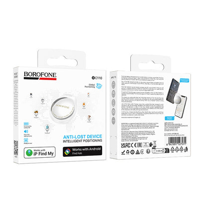 Borofone BC110 Find Dual Tracker for iOS / Android Series, White
