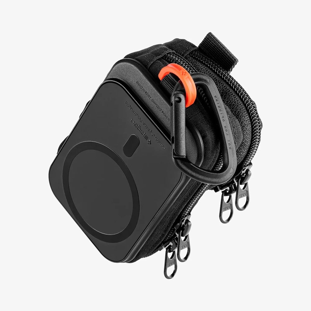 Uniwersalna Torba MagSafe na Telefon, Spigen, Snap Zip, Czarna