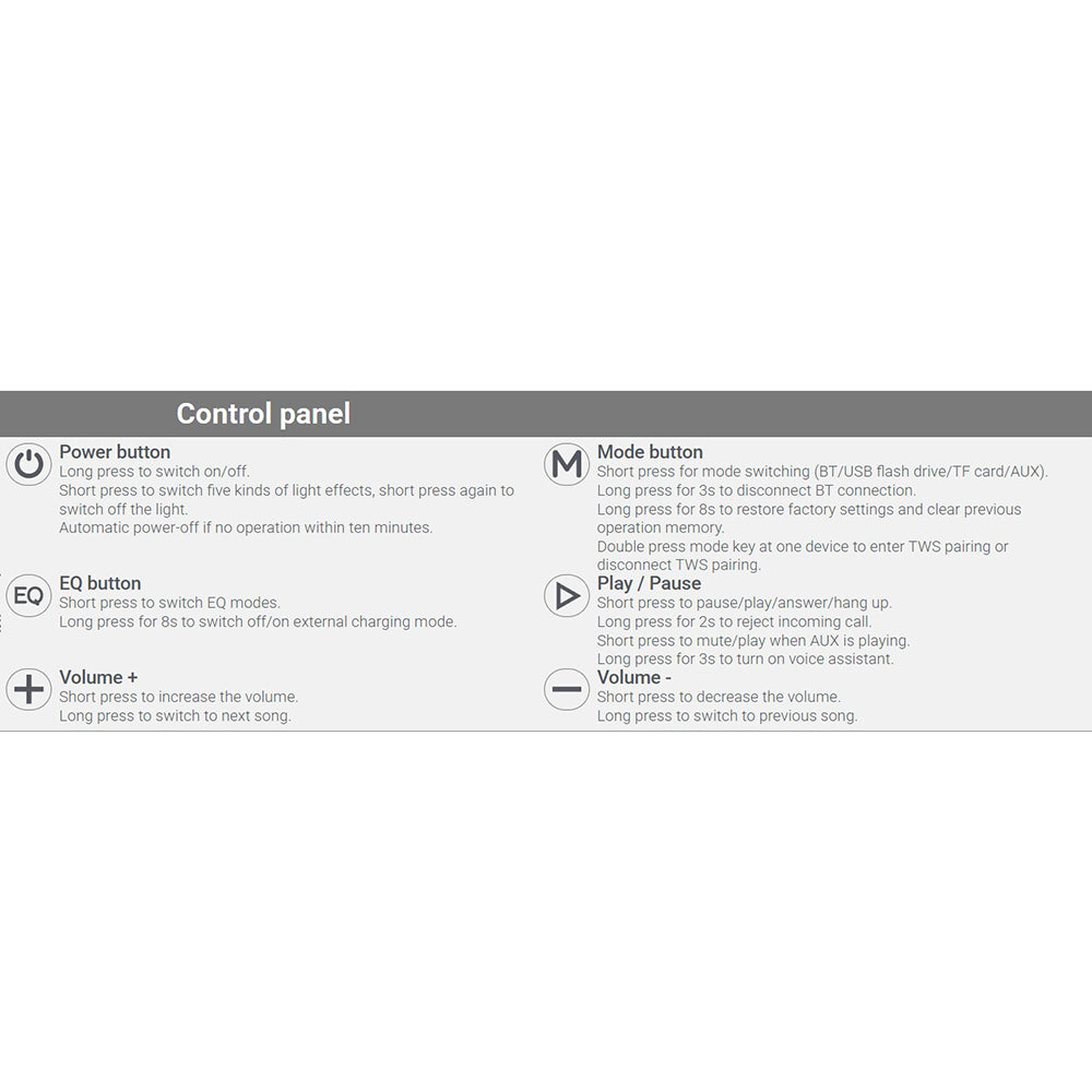 Głośnik Bluetooth Acefast K5 Pro, 100W, RGB, Wodoodporny, Czarny