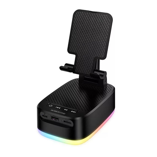 Borofone BR200 Marea 2in1 Bluetooth Speaker, 5W, TWS, RGB, Black