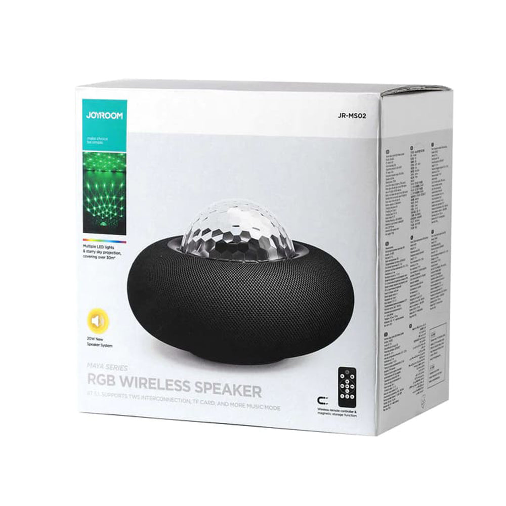 Joyroom Maya JR-MS02 Bluetooth Speaker, 20W, RGB, Black