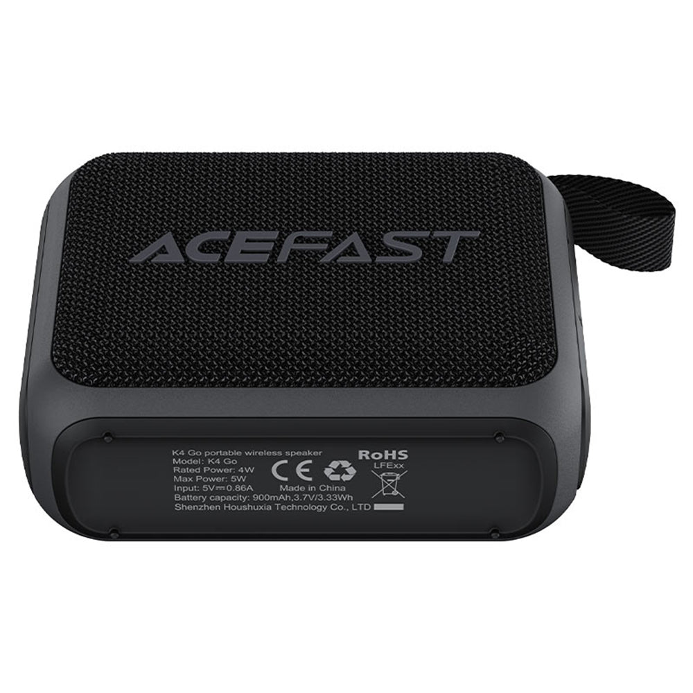 Przenośny Głośnik Bluetooth Acefast K4 Go, 5W, Wodoodporny, Czarny