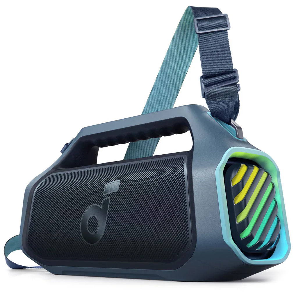 Przenośny głośnik Bluetooth Anker Soundcore Boom 2 Plus, 140W, RGB, wodoodporny, niebieski A3134031 