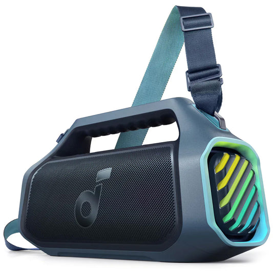 Przenośny głośnik Bluetooth Anker Soundcore Boom 2 Plus, 140W, RGB, wodoodporny, niebieski A3134031 