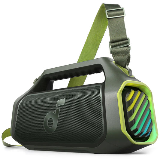 Anker SoundCore Boom 2 Plus Portable Bluetooth Speaker, 140W, TWS, RGB, Waterproof, Green A3134061