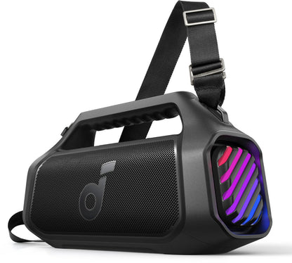 Przenośny głośnik Bluetooth Anker SoundCore Boom 2 Plus Nowa Wersja, 140W, TWS, RGB, Wodoodporny, Czarny A3134012
