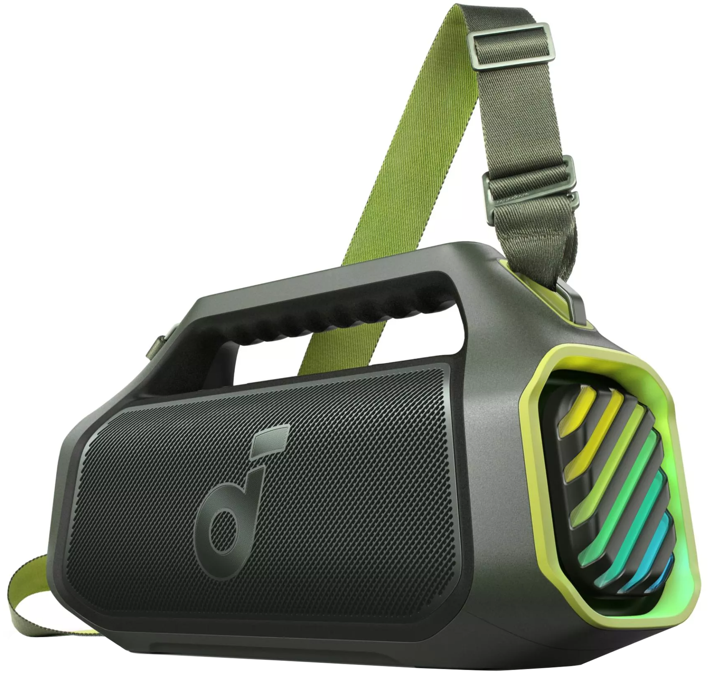 Anker SoundCore Boom 2 Plus New Version Portable Bluetooth Speaker, 140W, TWS, RGB, Waterproof, Green A3134062