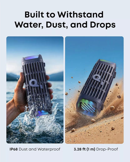 Przenośny głośnik Bluetooth Anker SoundCore Boom 3i, 50W, RGB, Wodoodporny, Niebieski D5100030