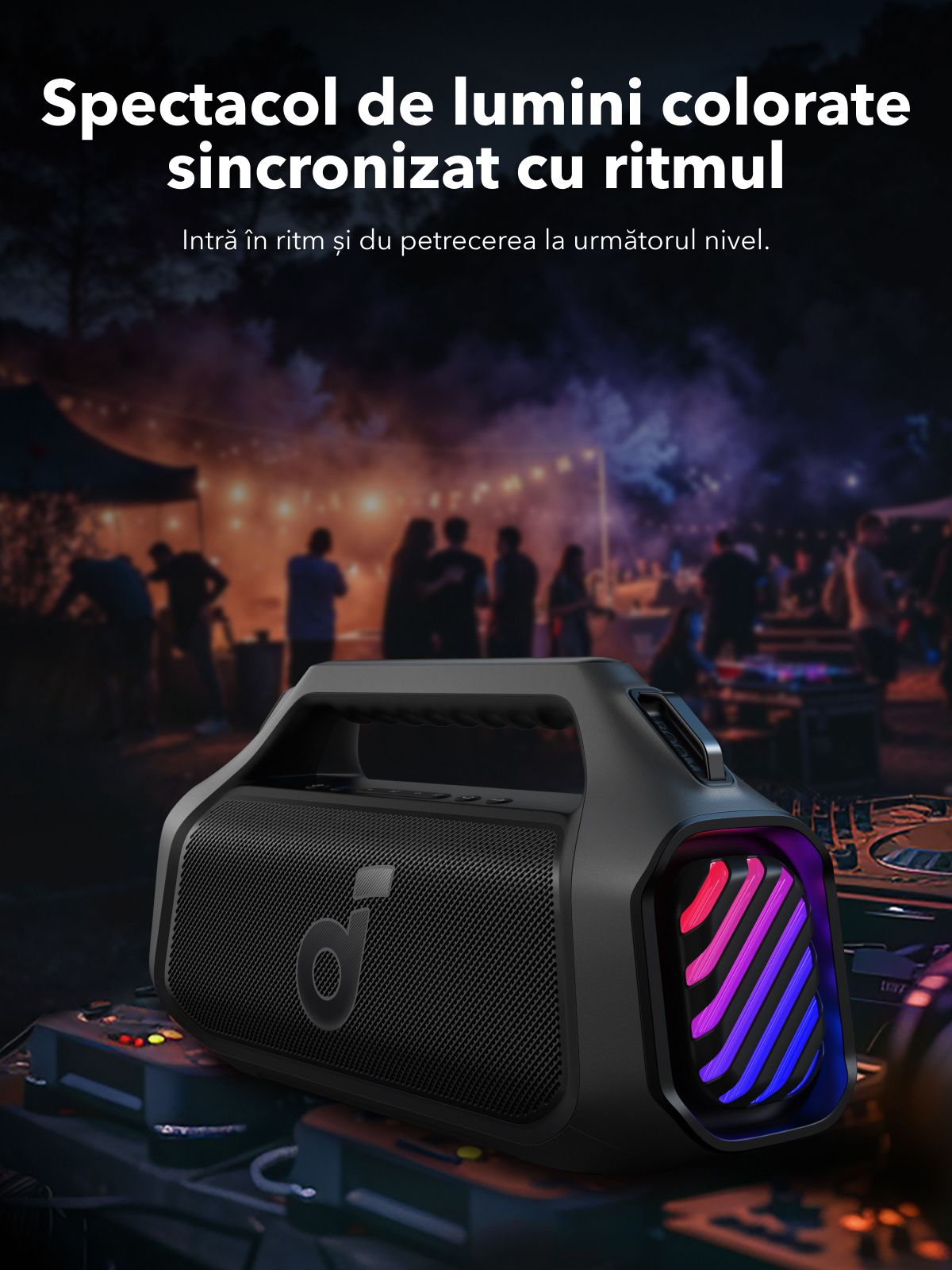 Przenośny głośnik Bluetooth Anker SoundCore Boom 2 Plus Nowa Wersja, 140W, TWS, RGB, Wodoodporny, Czarny A3134012