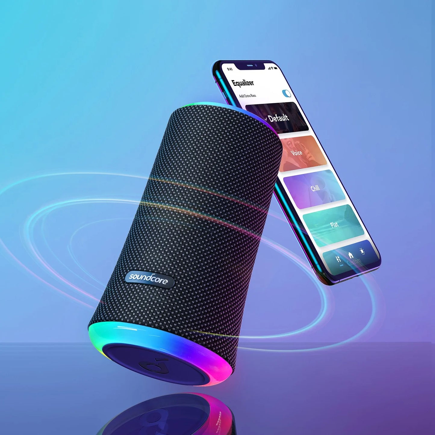 Głośnik Bluetooth Anker SoundCore Flare 2, 20W, RGB, Wodoodporny, Czarny A3165G11