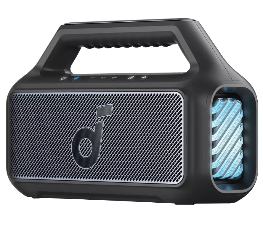 Przenośny głośnik Bluetooth Anker SoundCore Boom 2 Nowa Wersja, 80W, TWS, RGB, Wodoodporny, Czarny A3138012