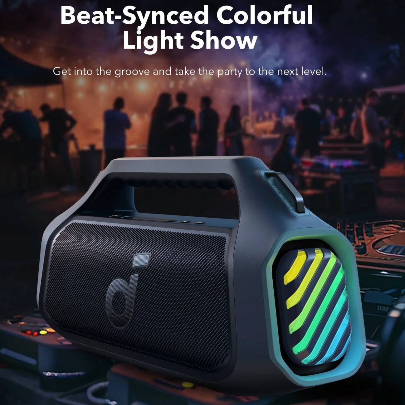 Przenośny głośnik Bluetooth Anker Soundcore Boom 2 Plus, 140W, RGB, wodoodporny, niebieski A3134031 