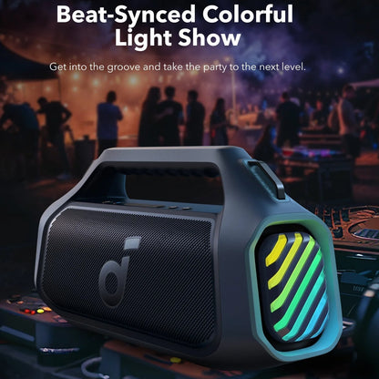 Przenośny głośnik Bluetooth Anker Soundcore Boom 2 Plus, 140W, RGB, wodoodporny, niebieski A3134031 