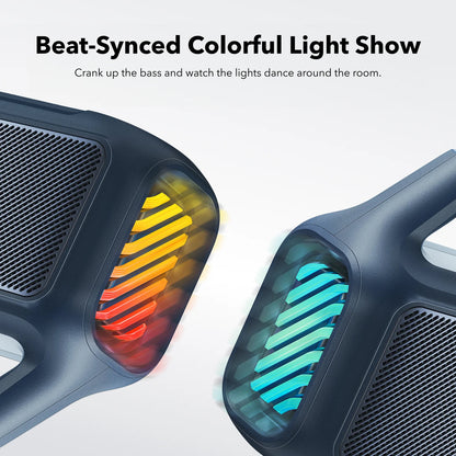 Przenośny Głośnik Bluetooth Anker SoundCore Boom 2, 80W, TWS, RGB, Wodoodporny, Niebieski A3138031