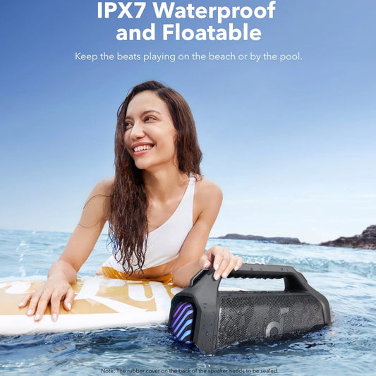 Przenośny głośnik Bluetooth Anker SoundCore Boom 2 Plus, 140W, TWS, RGB, Wodoodporny, Czarny A3134011