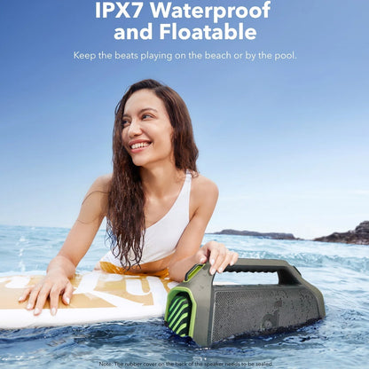 Przenośny głośnik Bluetooth Anker Soundcore Boom 2 Plus, 140W, RGB, wodoodporny, zielony A3134061 