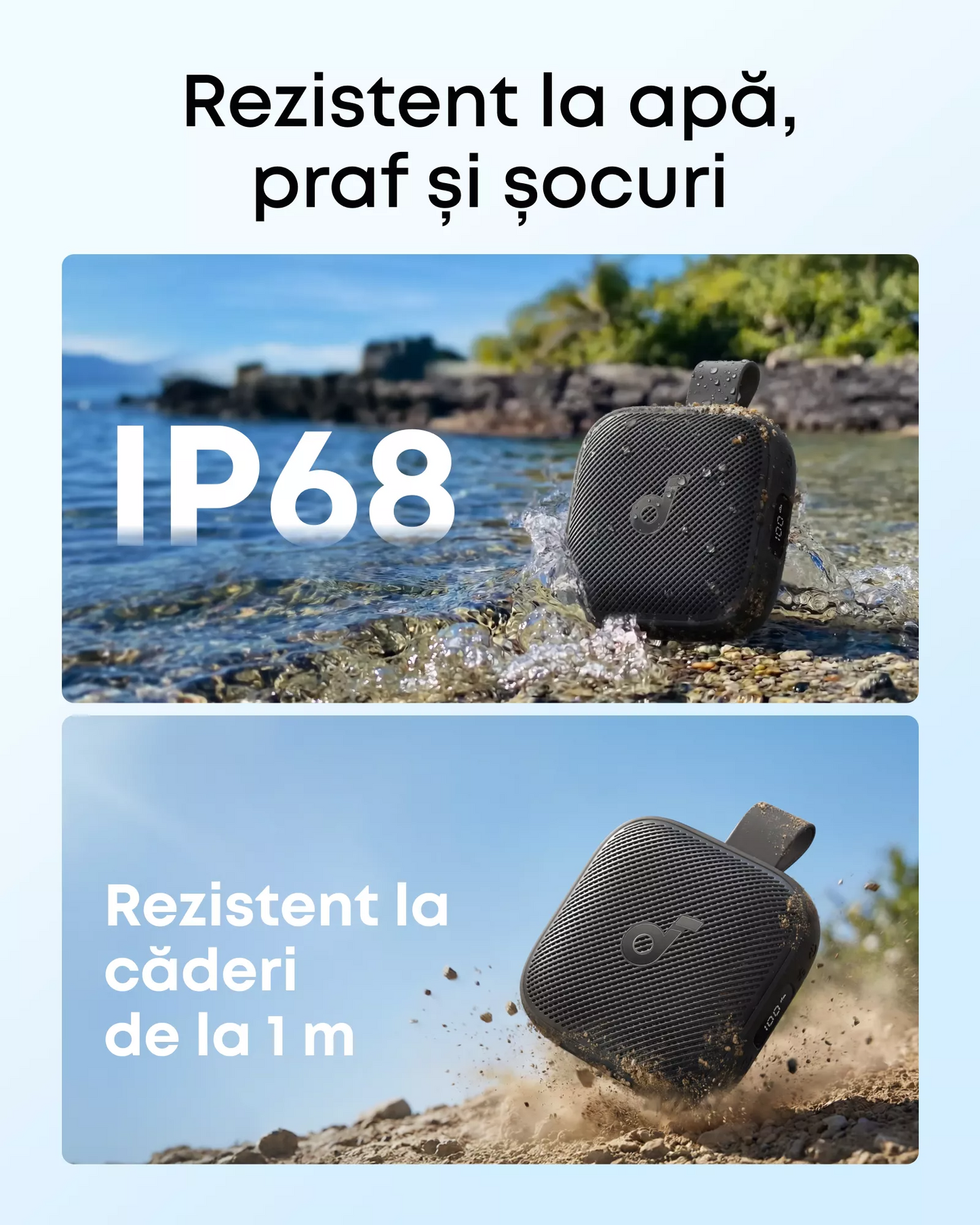 Przenośny głośnik Bluetooth Anker SoundCore Boom Go 3i, 15W, TWS, RGB, wodoodporny, czarny D5103010