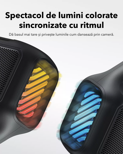 Przenośny głośnik Bluetooth Anker SoundCore Boom 2 Nowa Wersja, 80W, TWS, RGB, Wodoodporny, Czarny A3138012