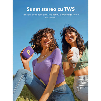 Przenośny głośnik Bluetooth Anker SoundCore Select 4 Go, 5W, TWS, wodoodporny, fioletowy A31X10Q1