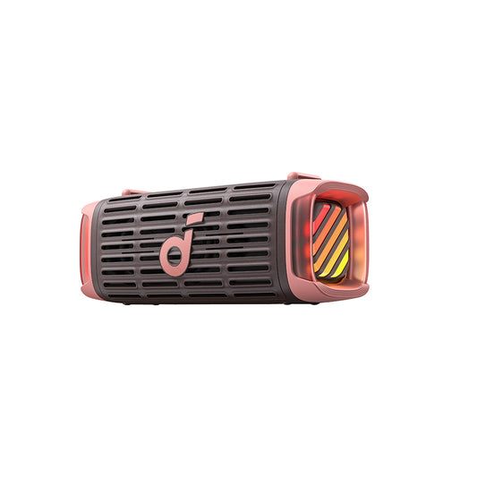 Anker SoundCore Boom 3i Portable Bluetooth Speaker, 50W, RGB, Waterproof, Brown Pink D5100080