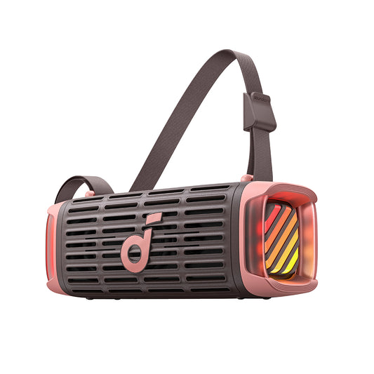 Przenośny głośnik Bluetooth Anker SoundCore Boom 3i, 50W, RGB, wodoodporny, brązowo-różowy D5100080