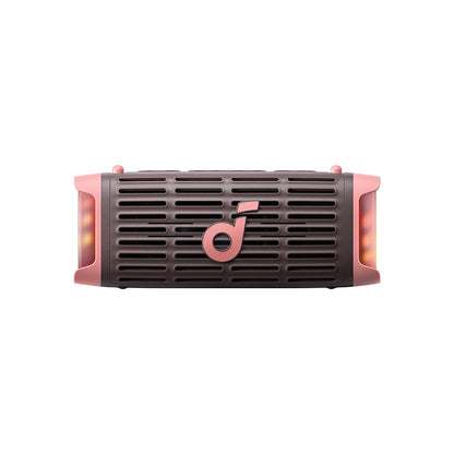 Anker SoundCore Boom 3i Portable Bluetooth Speaker, 50W, RGB, Waterproof, Brown Pink D5100080