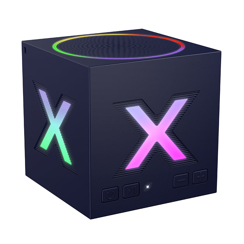 Przenośny głośnik Bluetooth Borofone BR101 Rubik, 5W, TWS, RGB, Niebieski