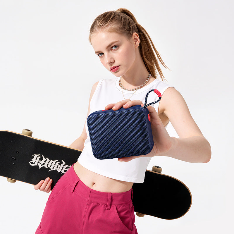 Przenośny głośnik Bluetooth Borofone BR106 Felicitous, 8 W, TWS, RGB, granatowy