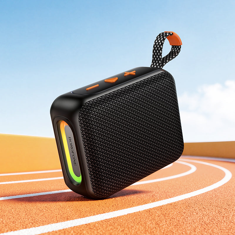 Przenośny głośnik Bluetooth Borofone BR106 Felicitous, 8 W, TWS, RGB, czarny