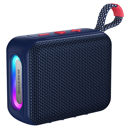 Przenośny głośnik Bluetooth Borofone BR106 Felicitous, 8 W, TWS, RGB, granatowy