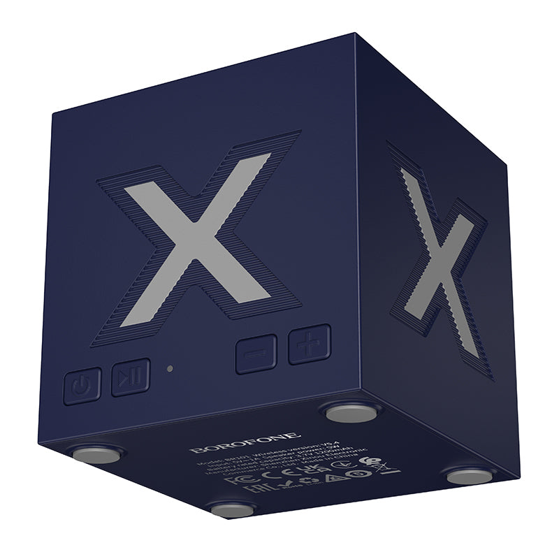 Przenośny głośnik Bluetooth Borofone BR101 Rubik, 5W, TWS, RGB, Niebieski