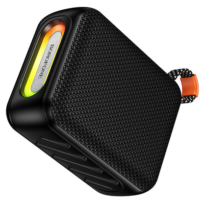 Przenośny głośnik Bluetooth Borofone BR106 Felicitous, 8 W, TWS, RGB, czarny