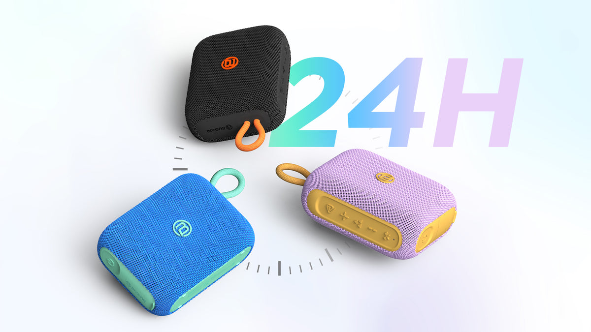 Przenośny głośnik Bluetooth Bugani Rove Go 5, 12W, TWS, wodoodporny, czarny