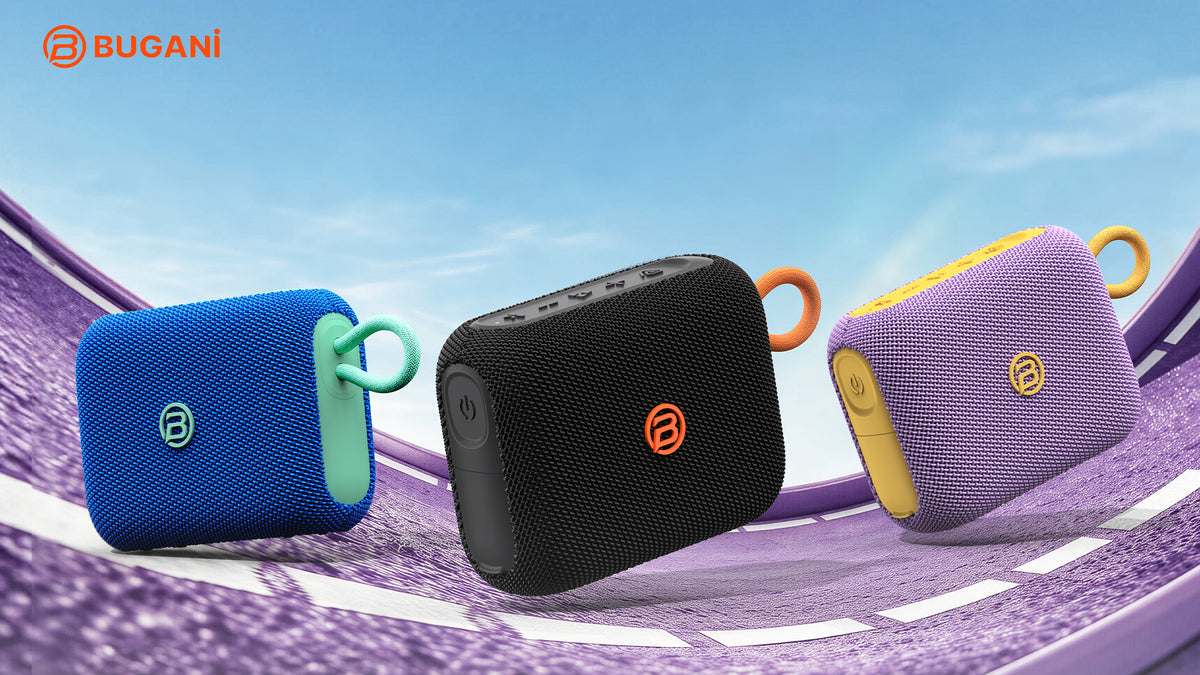Przenośny głośnik Bluetooth Bugani Rove Go 5, 12W, TWS, wodoodporny, czarny