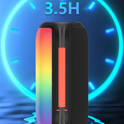 Przenośny głośnik Bluetooth Dudao Y21, 2 x 5W, TWS, RGB, Czarny