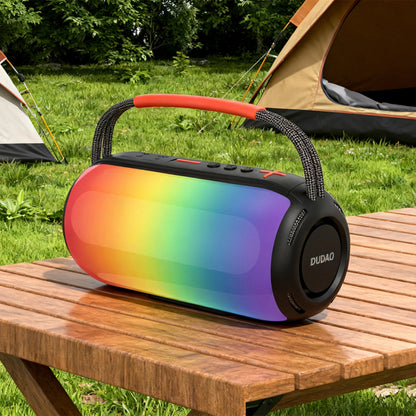 Przenośny głośnik Bluetooth Dudao Y21, 2 x 5W, TWS, RGB, Czarny