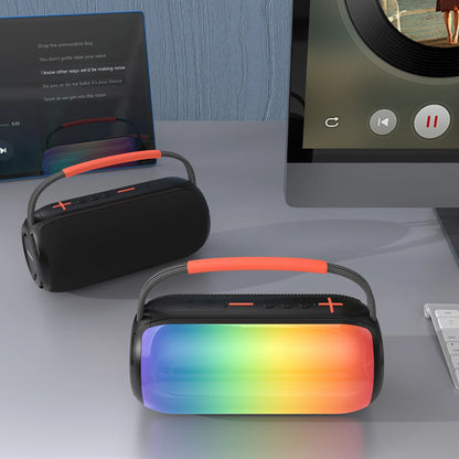 Przenośny głośnik Bluetooth Dudao Y21, 2 x 5W, TWS, RGB, Czarny