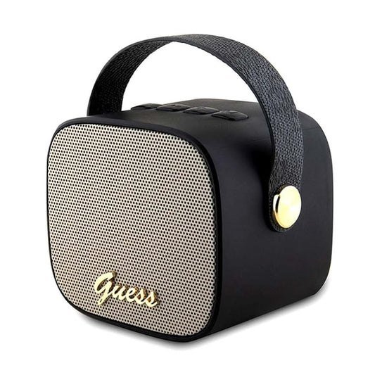 Przenośny głośnik Bluetooth Guess 4G Script Logo, 5W, Czarny