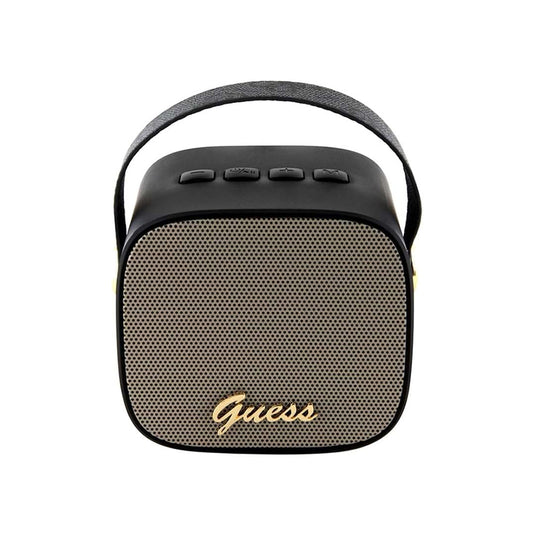 Przenośny głośnik Bluetooth Guess 4G Script Logo, 5W, Czarny