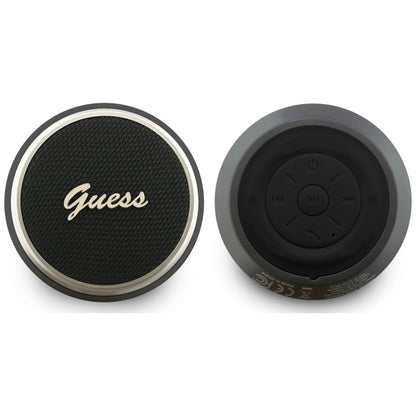 Guess Script Metal Logo Portable Bluetooth Speaker, 5W, TWS, Black