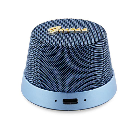 Przenośny Głośnik Bluetooth Guess Stand Magnetic Script Metal, 3W, Niebieski