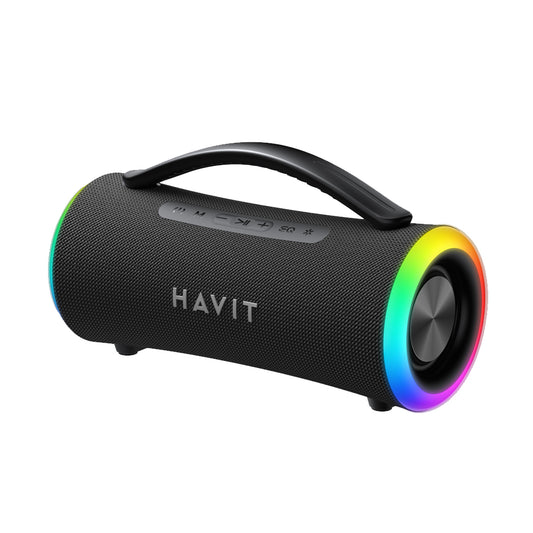 Przenośny głośnik Bluetooth HAVIT SK834BT, 2 x 5W, RGB, Wodoodporny, Czarny