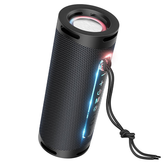 Przenośny głośnik Bluetooth HOCO HC9 Dazzling Pulse Sports, 10W, TWS, RGB, Czarny