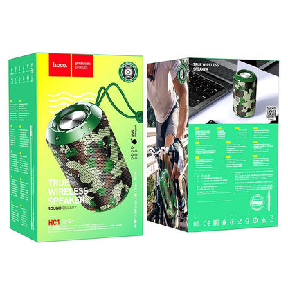 Przenośny głośnik Bluetooth HOCO HC1, 5W, TWS, Wodoodporny, Kamuflaż